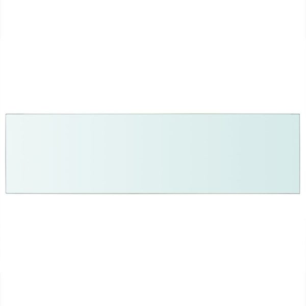 Shelf Panel Glass Clear 90×25 cm