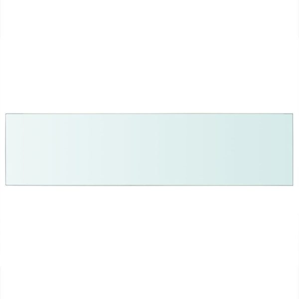 Shelf Panel Glass Clear 100×25 cm