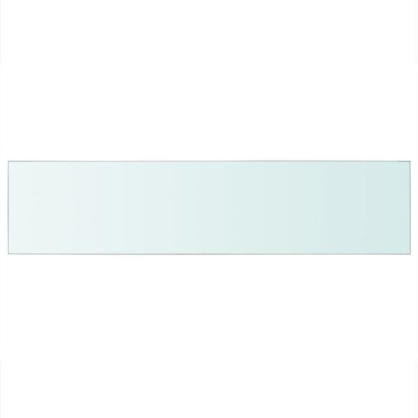 Shelf Panel Glass Clear 110×25 cm