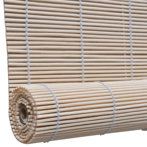 Roller Blind Bamboo 150×160 cm Natural