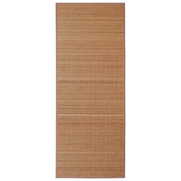 Rug Bamboo 100×160 cm Brown