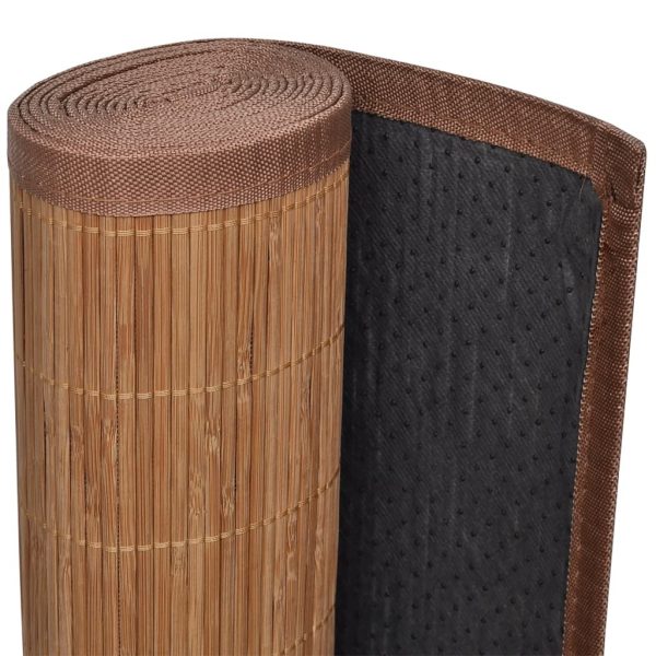 Rug Bamboo 160×230 cm Brown