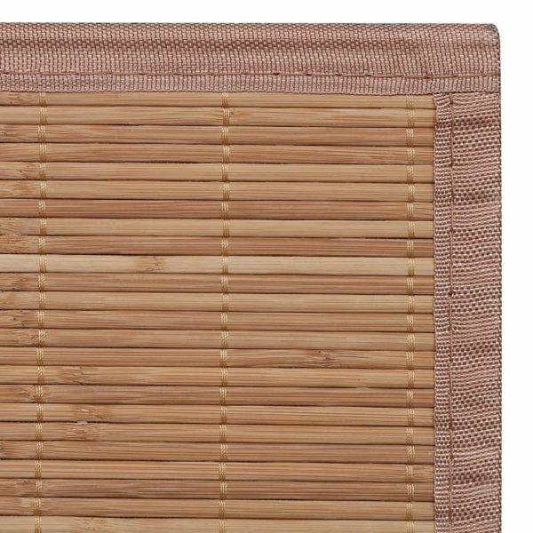 Rug Bamboo 160×230 cm Brown