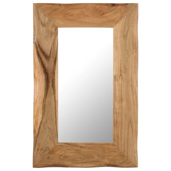 Cosmetic Mirror 50×80 cm Solid Acacia Wood