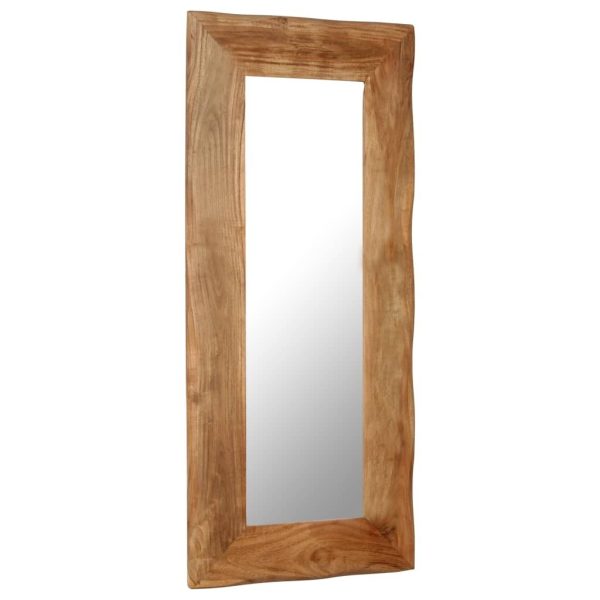 Cosmetic Mirror 50×110 cm Solid Acacia Wood