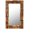 Wall Mirror Solid Reclaimed Wood 60×90 cm