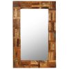 Wall Mirror Solid Reclaimed Wood 60×90 cm