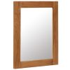 Mirror 40×50 cm Solid Oak Wood