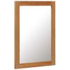 Mirror 50×70 cm Solid Oak Wood