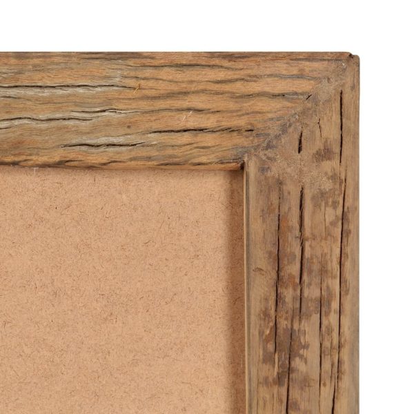 Photo Frames 2 pcs 23×28 cm Solid Reclaimed Wood and Glass