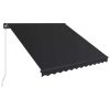Manual Retractable Awning 300×250 cm Anthracite