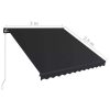 Manual Retractable Awning 300×250 cm Anthracite