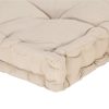 Pallet Floor Cushions 2 pcs Cotton Beige