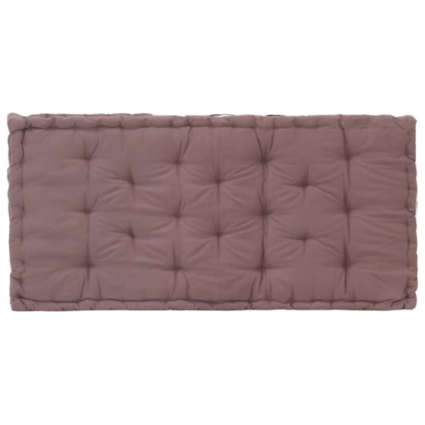 Pallet Floor Cushions 2 pcs Cotton Taupe