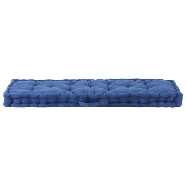 Pallet Floor Cushions 2 pcs Cotton Light Blue