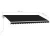 Freestanding Automatic Awning 400×300 cm Anthracite