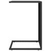C Table 40x35x60 cm Poly Rattan – Black