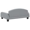 Kids Sofa Light Grey 70x45x30 cm Fabric