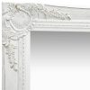 Wall Mirror Baroque Style 50×40 cm White