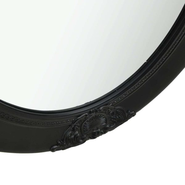 Wall Mirror Baroque Style 50×60 cm Black