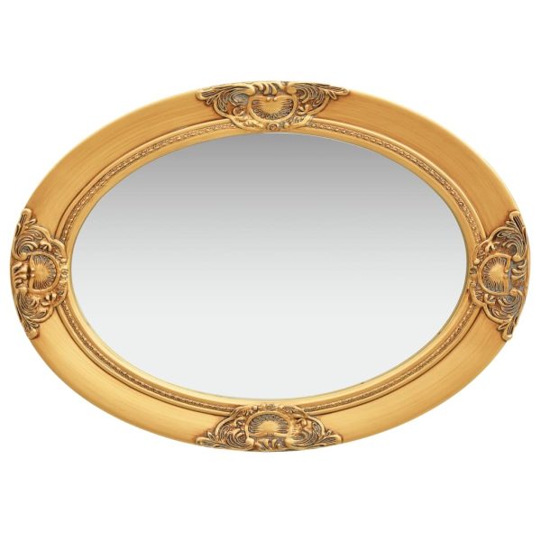 Wall Mirror Baroque Style 50×70 cm Gold