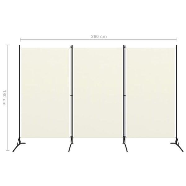 Galena Room Divider – 260×180 cm, White