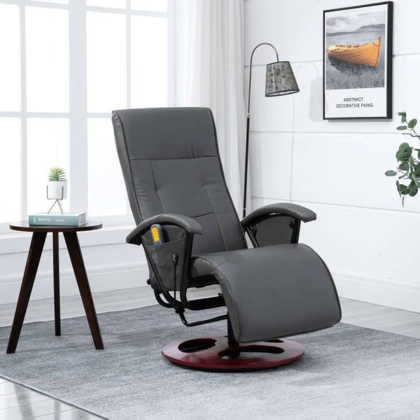 Massage Chair Faux Leather – Grey