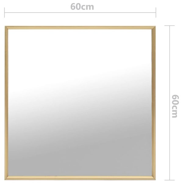 Mirror Gold 60×60 cm