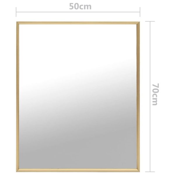 Mirror Gold 70×50 cm