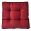 Upholstered Seat Cushion 50 x 50 x 10 cm Wine Red