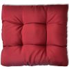 Upholstered Seat Cushion 60 x 60 x 10 cm Wine Red