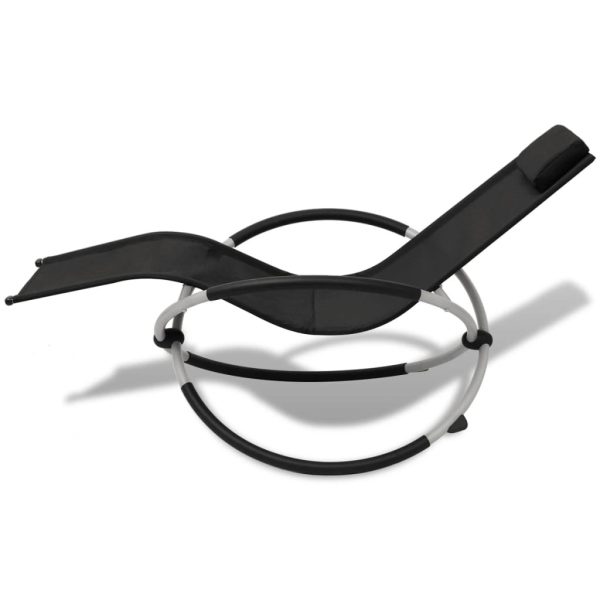 Outdoor Geometrical Sun Lounger Steel and
