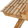 Picnic Table 120x120x78 cm Bamboo