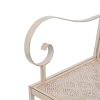 Garden Bench 115 cm Steel – Vintage White