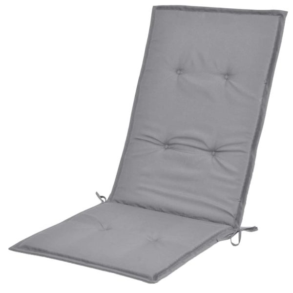 Garden Chair Cushions 2 pcs Grey 120x50x3 cm