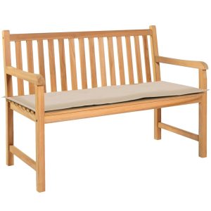 Garden Bench Cushion Cream 120x50x3 cm