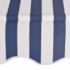 Manual Retractable Awning 200 cm Blue and White Stripes