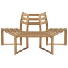 Tree Bench Half-hexagonal 160 cm Solid Acacia Wood