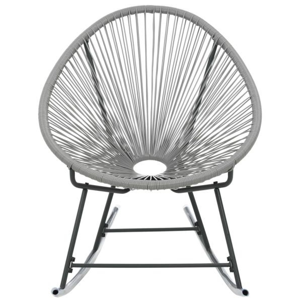 Outdoor Rocking Chair Poly Rattan – Grey