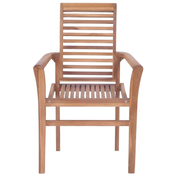 Stacking Dining Chairs Solid Teak – 2