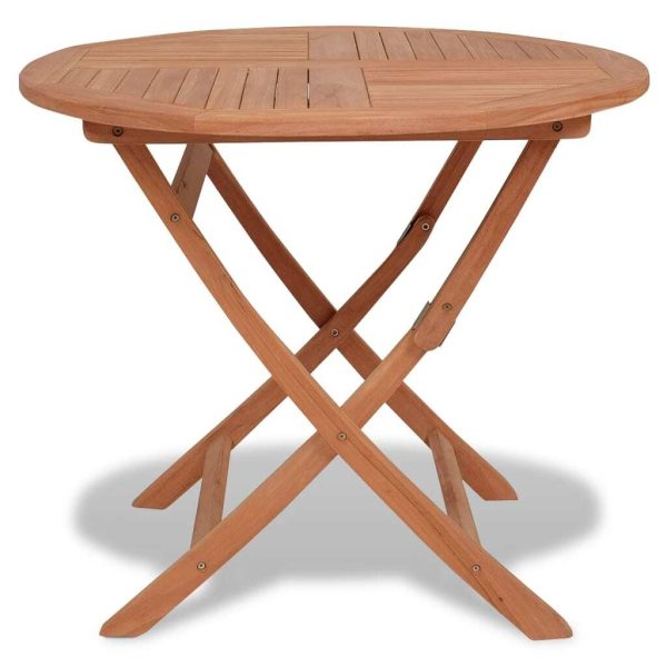 Folding Garden Table 85×76 cm Solid Teak Wood