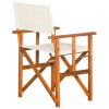 Director’s Chair Solid Acacia Wood – Cream, 1