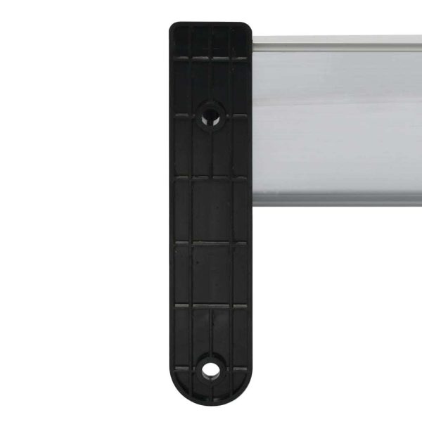 Door Canopy Black 200×100 cm PC