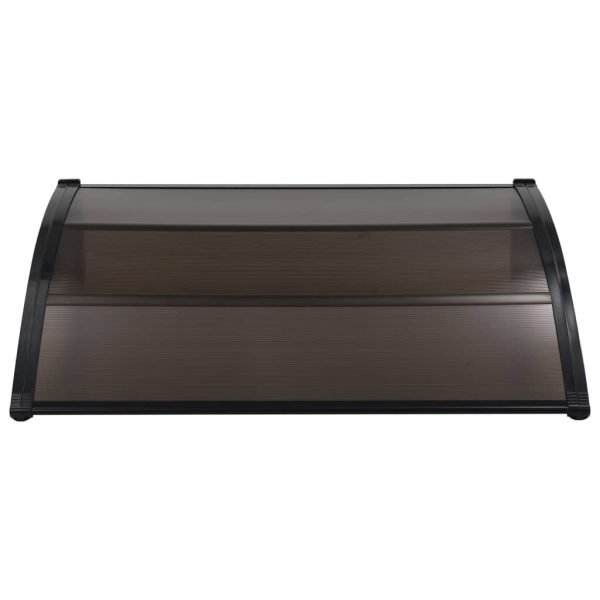 Door Canopy Black 150×100 cm PC