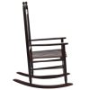 Rocking Chair with Curved Seat Wood – Brown