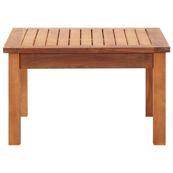 Garden Coffee Table Solid Acacia Wood – 60x60x36 cm
