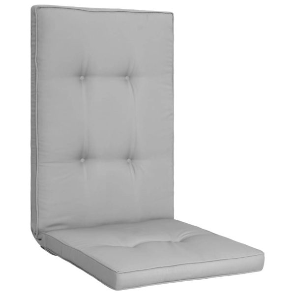 Garden Chair Cushions 2 pcs Grey 120x50x5 cm