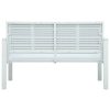 Garden Bench 120 cm HDPE Wood Look – White