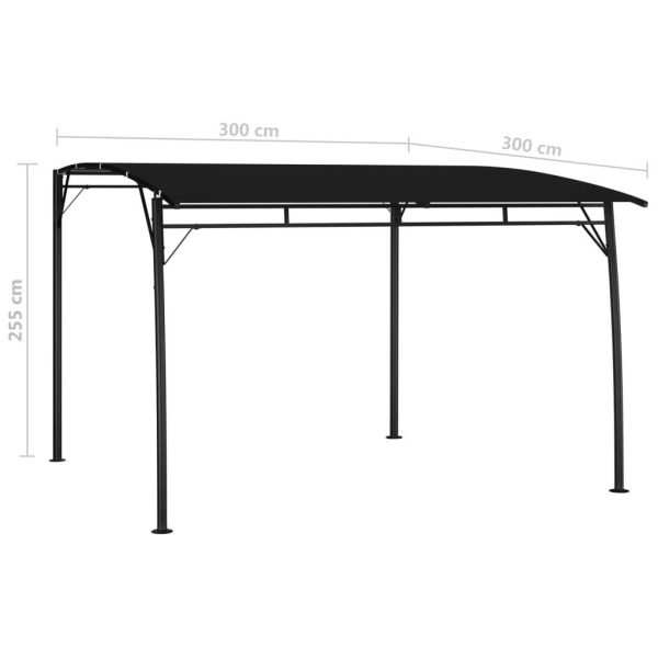 Garden Sunshade Awning 3x3x2.55 m Anthracite