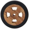Sunlounger Spare Wheels 2 pcs Solid Teak Wood